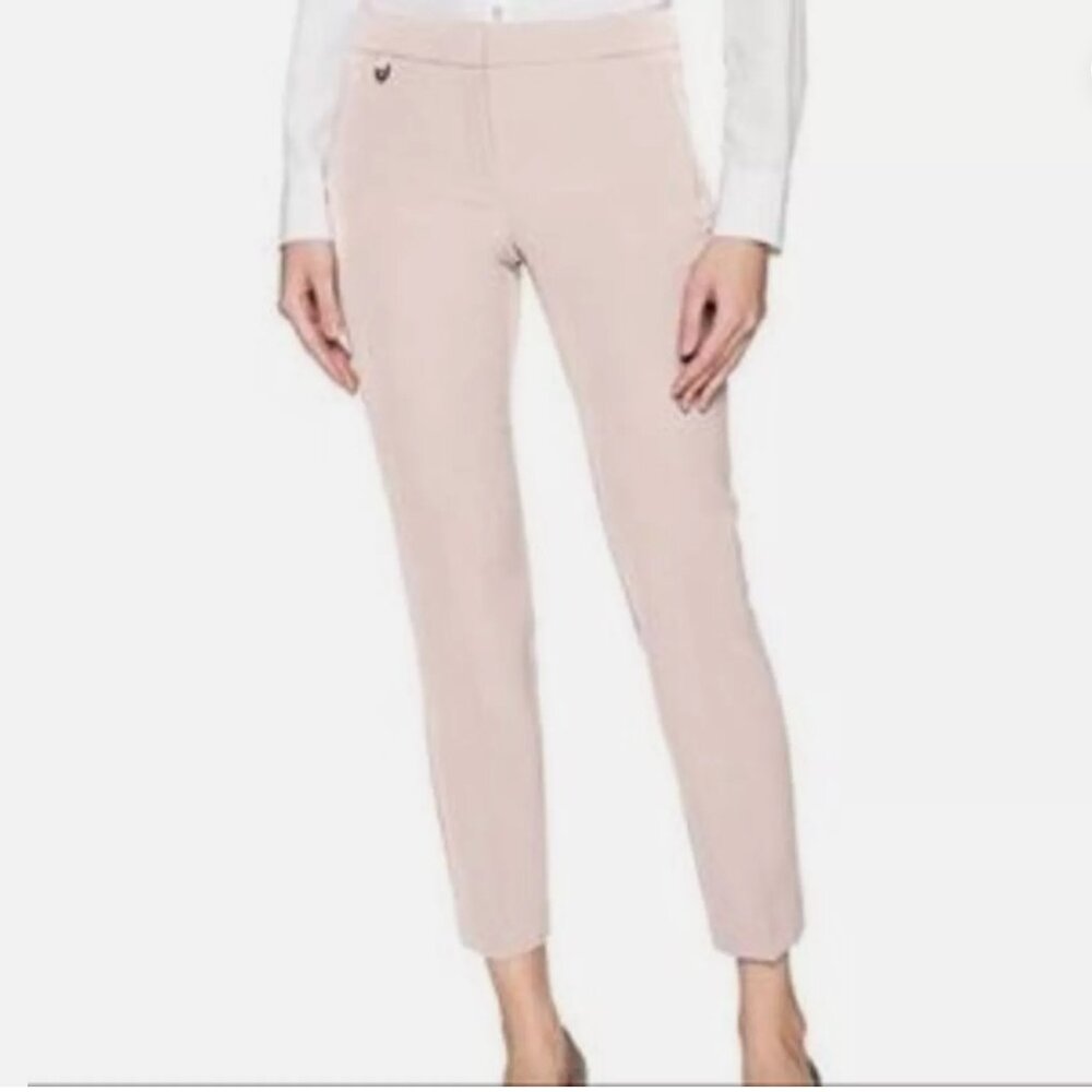 Adrianna Papell Blush Pink Ankle Cropped Fit Pants Trousers - Size 4